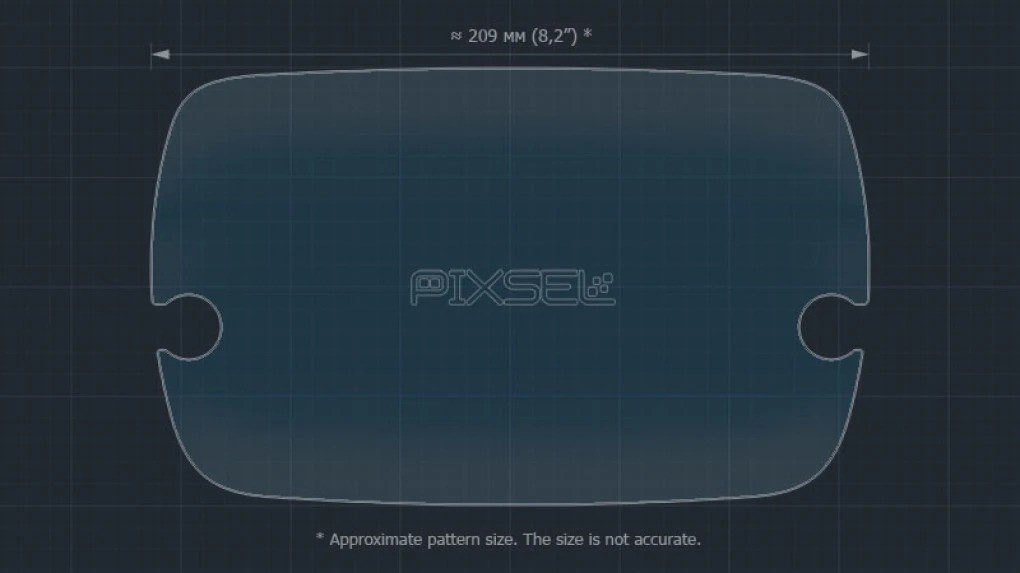 Захисне гібридне скло на монітор 9.6" 9H FIAT 595 2018 -, фото 1