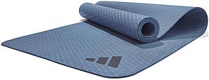 Килимок для йоги Adidas Yoga Mat синій Уні 173 х 61 х 0,4 см