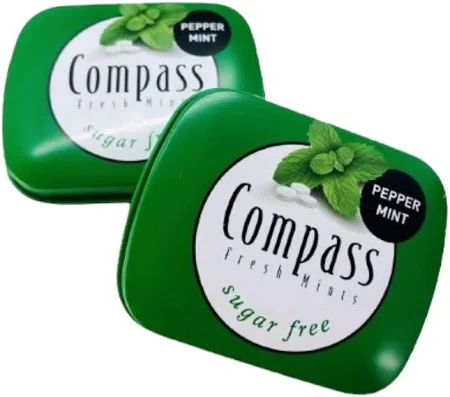 Льодяники Compass освіжаюча м'ята Fresh Mint, 14г