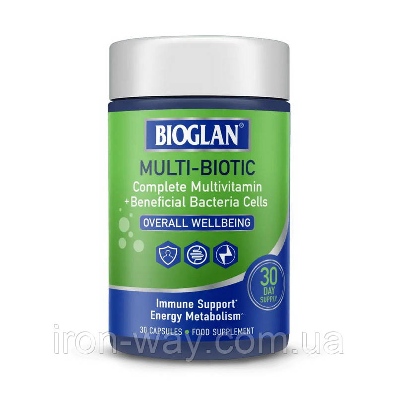 Bioglan Multi-Biotic (30 caps), фото 1