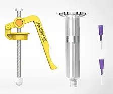 Дозатор, диспенсер для флюса з корпусом, метал із пластиком