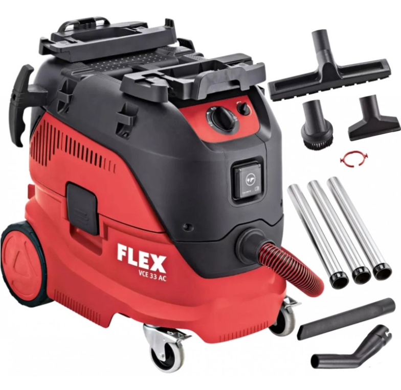 Пилосос будівельний FLEX VCE 33 L AC-Set 30Л, 1200Вт, клас L, з комплектом аксесуарів (465674), фото 1