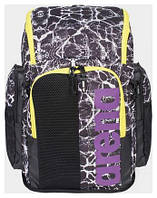 Рюкзак Arena SPIKY III BACKPACK 45 ALLOVER 45L чорний, фіолетовий Уні 54 x 36 x 27 см