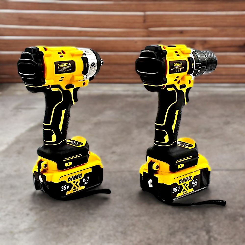Набір інструментів 2в1 DeWalt 36V Набір DeWalt DCF922 DeWalt DCD996 Набір гайковерт+шуруповерт Деволт