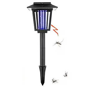 Вуличний світильник-знищувач комах RIAS LM3409 на сонячній батареї Black (3_06321)