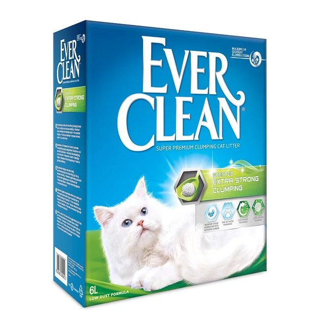 Наповнювач бентонітовий Ever Clean (Евер Клін) Extra Strong для котячого туалету з ароматом свіжості 6 л, фото 1