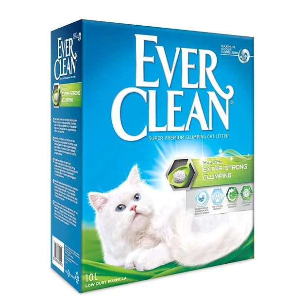Наповнювач бентонітовий Ever Clean (Евер Клін) Extra Strong для котячого туалету з ароматом свіжості 10 л, фото 1