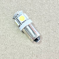 Лампа LED габарит, світильник панелі приладів T8-03 (5SMD) BA9S білий 24 V (tmp-32T8-24V) 4905973852