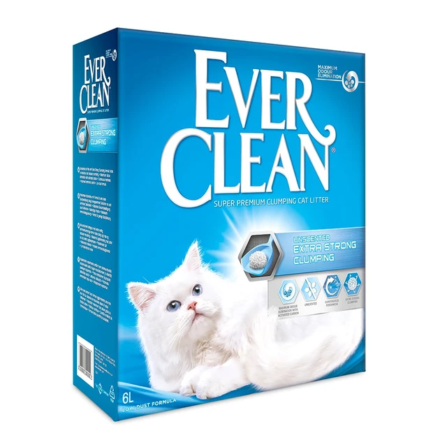 Наповнювач бентонітовий Ever Clean (Евер Клін) Extra Strong для котячого туалету без аромату 6 л, фото 1