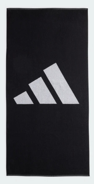 Рушник Adidas 3BAR TOWEL LARG чорний, білий Уні 70x140 см, фото 1