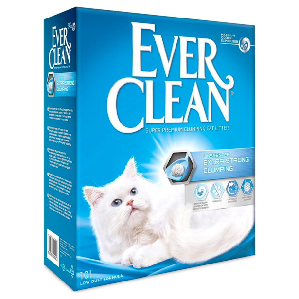 Наповнювач бентонітовий Ever Clean (Евер Клін) Extra Strong для котячого туалету без аромату 10 л, фото 1