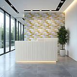 Декоративна ПВХ панель 960х480х4мм Біло-бежева клінкерна цегла SW-00001430, фото 8