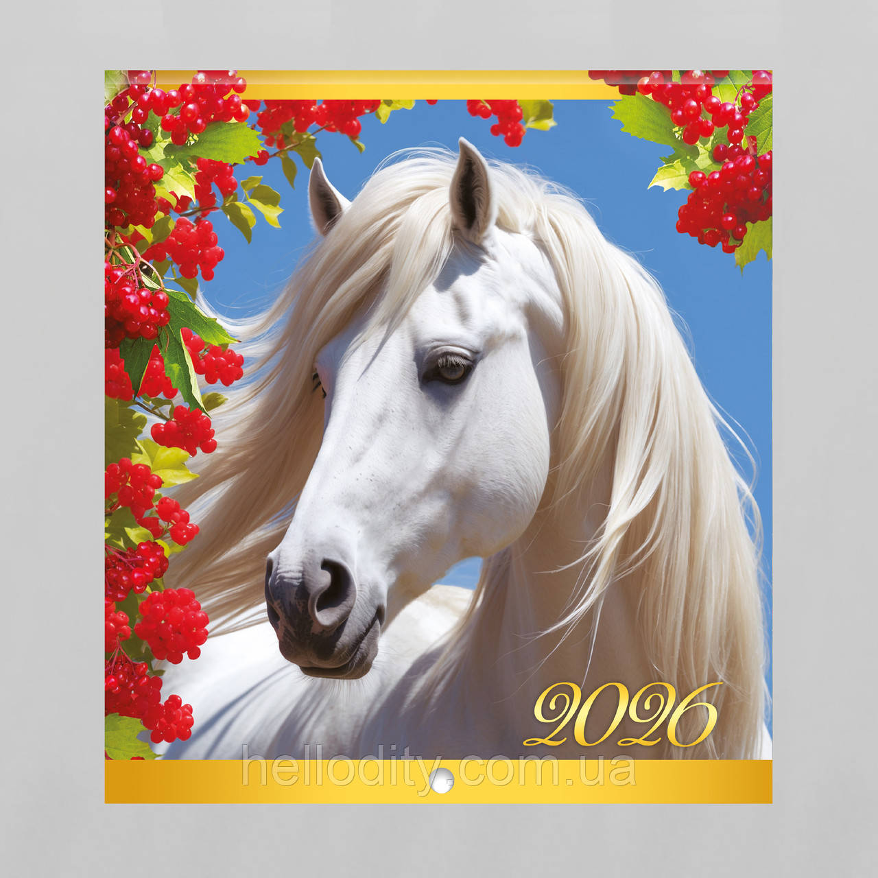 Календар настінний перекидний маленький квадрат Символ Року 2026 №2