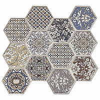 Декоративна ПВХ плитка на самоклейці 280х300х5мм Соти, ціна за 1 шт. (СПП-504) SW-00000673