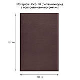 Самоклеюча екошкіра у рулоні 1.37*1m*0.5mm Коричневий (D) SW-00001360, фото 3