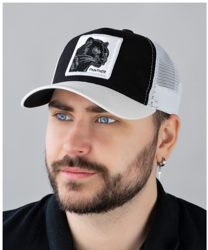 Бейсболка чоловіча із сіткою вишивкою розмір 56-59 см, фото 1