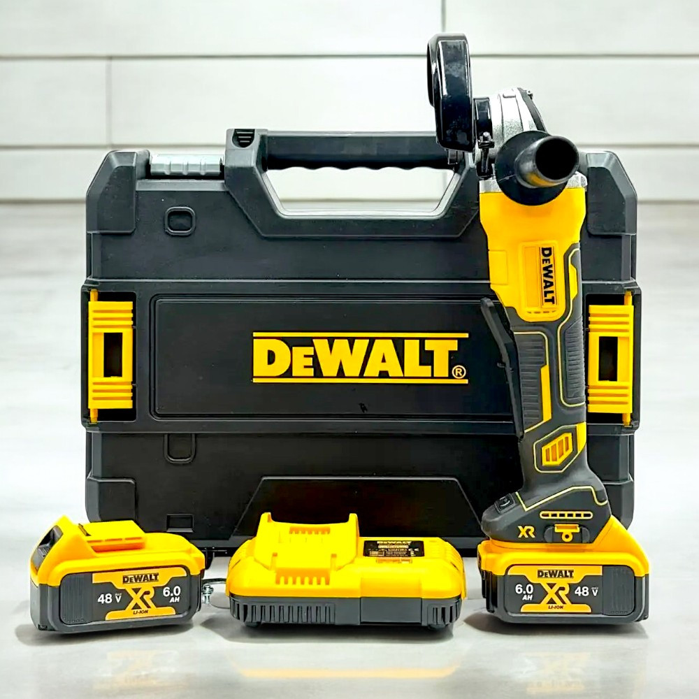Кутова шліфмашина DeWalt DCG413 Потужна болгарка 125 мм Деволт Акумуляторна болгарка Девольт 36V 6.0AH