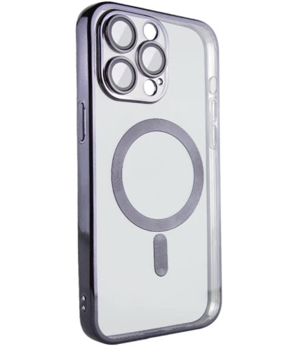 Силіконовий чохол для iPhone 14 Pro - Fibra Chrome with Magnetic, Black