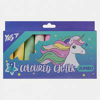 Крейда кольорова Yes Glamour Jumbo 7 кольорів 9шт, кругла