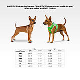 Шлея для собак м'яка WAUDOG Clothes з QR паспортом, малюнок "NASA", XS2, В 28-31 см, С 20-22 см, фото 3