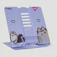 Підставка для книг металева Yes Pusheen 17*21*19см фіолетова