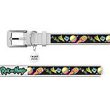 Нашийник для собак шкіряний WAUDOG Design з QR паспортом, малюнок "Рік та Морті 3", XXS, Ш 12 мм, Д 18-24 см,, фото 3