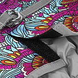 Шлея для собак м'яка WAUDOG Clothes з QR паспортом, малюнок "Літо", S1, В 40-45 см, С 29-31 см, фото 5