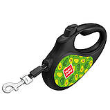 Повідець-рулетка для собак WAUDOG R-leash, малюнок "Авокадо", XS, до 12 кг, 3 м, світловідбиваюча стрічка, фото 6
