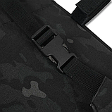 Каремат-сидушка Kiborg з балістичним пакетом 1 клас захисту Militex 20mm Cordura Black Multicam, фото 8