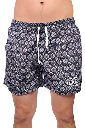 Шорти пляжні чоловічі Hermes 25-25D-08315 чорні, фото 3