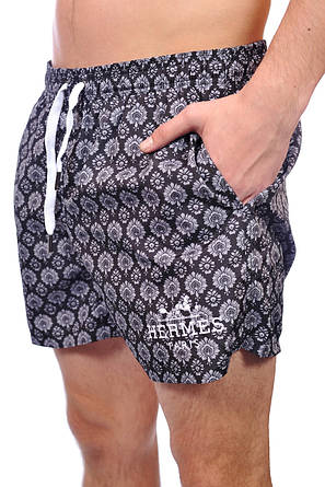 Шорти пляжні чоловічі Hermes 25-25D-08315 чорні, фото 1
