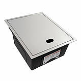 Прихована кухонна мийка Platinum Handmade 4050 з дозатором та змішувачем, фото 8