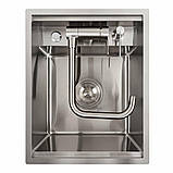 Прихована кухонна мийка Platinum Handmade 4050 з дозатором та змішувачем, фото 7