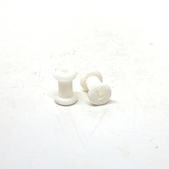 Тунелі 5 мм, силікон білі  ЦIНА ЗА ПАРУ