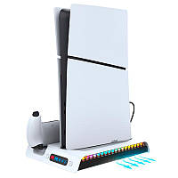 Док-станція iPega PS5 Slim RGB Lights Multi functional charge stand PG-P5S006