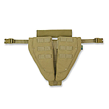 Захист паху (напашник) потрійний Kiborg з балістичним пакетом 1 клас захисту Militex Coyote, фото 4