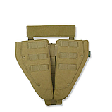 Захист паху (напашник) потрійний Kiborg з балістичним пакетом 1 клас захисту Militex Coyote, фото 2