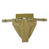 Захист паху (напашник) потрійний Kiborg з балістичним пакетом 1 клас захисту Militex Coyote, фото 5