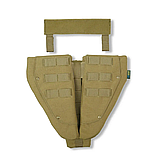 Захист паху (напашник) потрійний Kiborg з балістичним пакетом 1 клас захисту Militex Coyote, фото 3