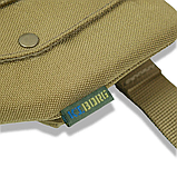 Захист паху (напашник) потрійний Kiborg з балістичним пакетом 1 клас захисту Militex Coyote, фото 7