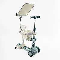 Самокат 5в1 Skyper із сонцезахисним козирком і захисним бампером 93078