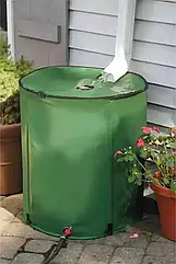 Бочка для збору дощової води 500л зелена резервуар для води Garden Line DES6388