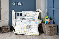 Комплект постільної білизни в дитячу кроватку з сатину 3D 100*150 ТМ First Сhoice koala