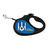 Повідець-рулетка для собак WAUDOG R-leash, малюнок "Патрон", XS, до 12 кг, 3 м, світловідбиваюча стрічка, фото 4