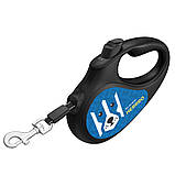 Повідець-рулетка для собак WAUDOG R-leash, малюнок "Патрон", XS, до 12 кг, 3 м, світловідбиваюча стрічка, фото 5