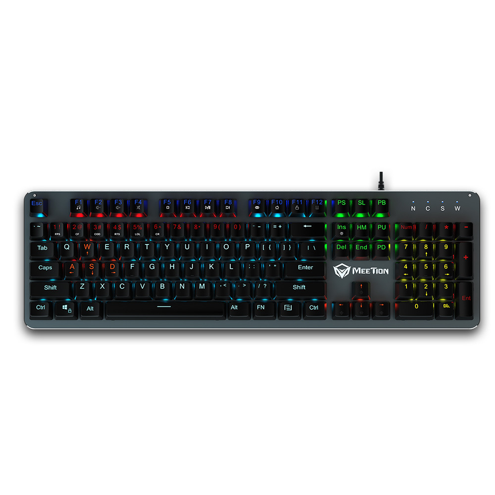 Клавіатура Meetion LED Mechanical Gaming Keyboard MK007 |UkrRU/EN раскладки|, фото 1