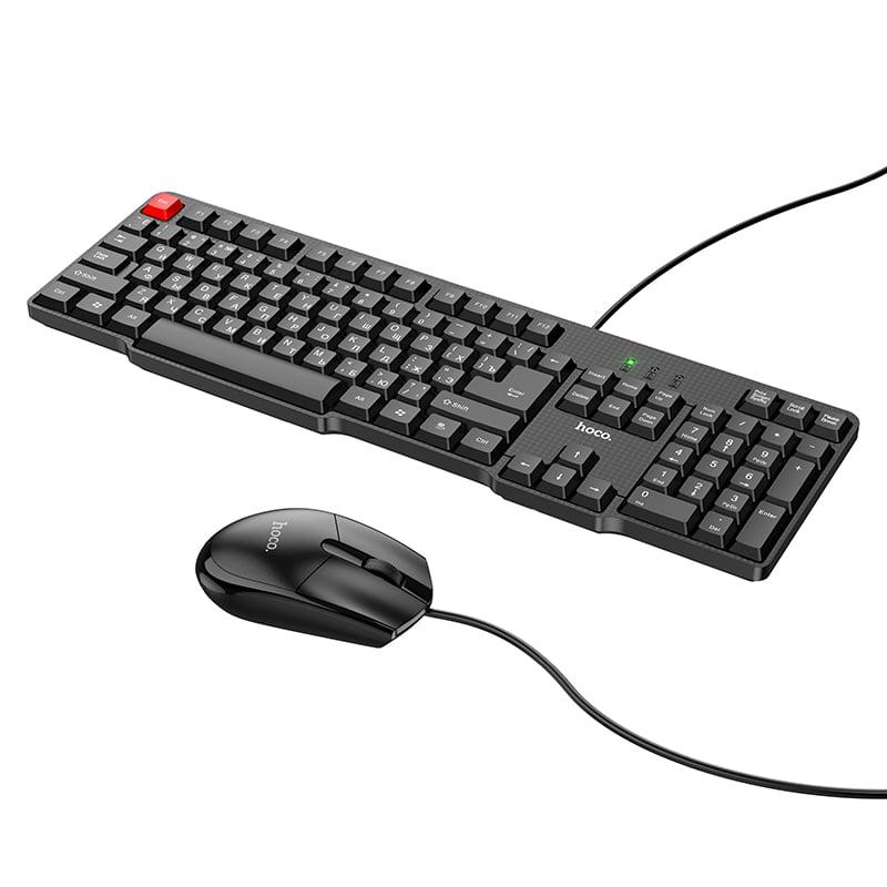 Набір office Combo Hoco Business keyboard and mouse set GM16 (Keyboard RU/ENG розкладка / Mouse), фото 1