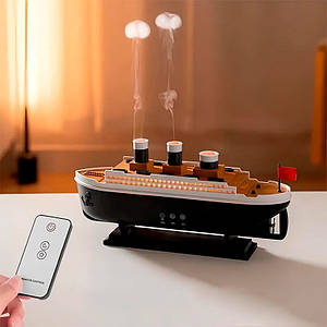 Зволожувач повітря титанік 250мл із функцією нічника Flame Humidifier