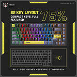 Клавіатура Onikuma USB With RGB Wired Mechanical Keyboard 82 Keys G52 |ENG Layouts|, фото 5