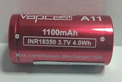 Акумулятор Vapcell A11 18350 1100 мА·год розрядний струм 10 А